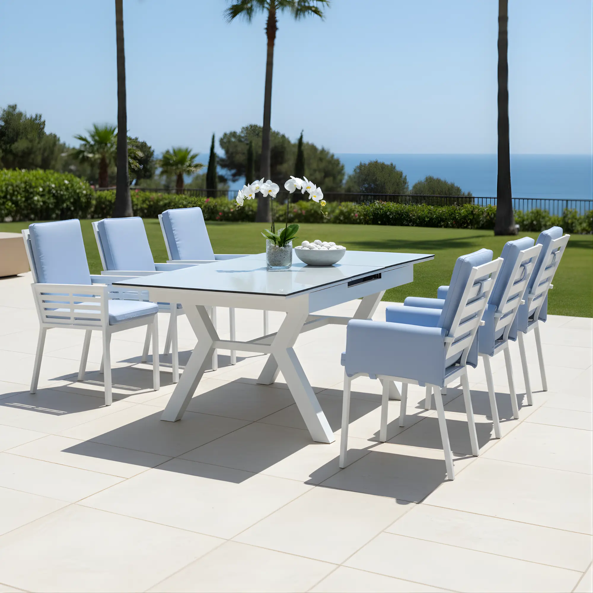 Mesa de exterior extensible Santania 160/210