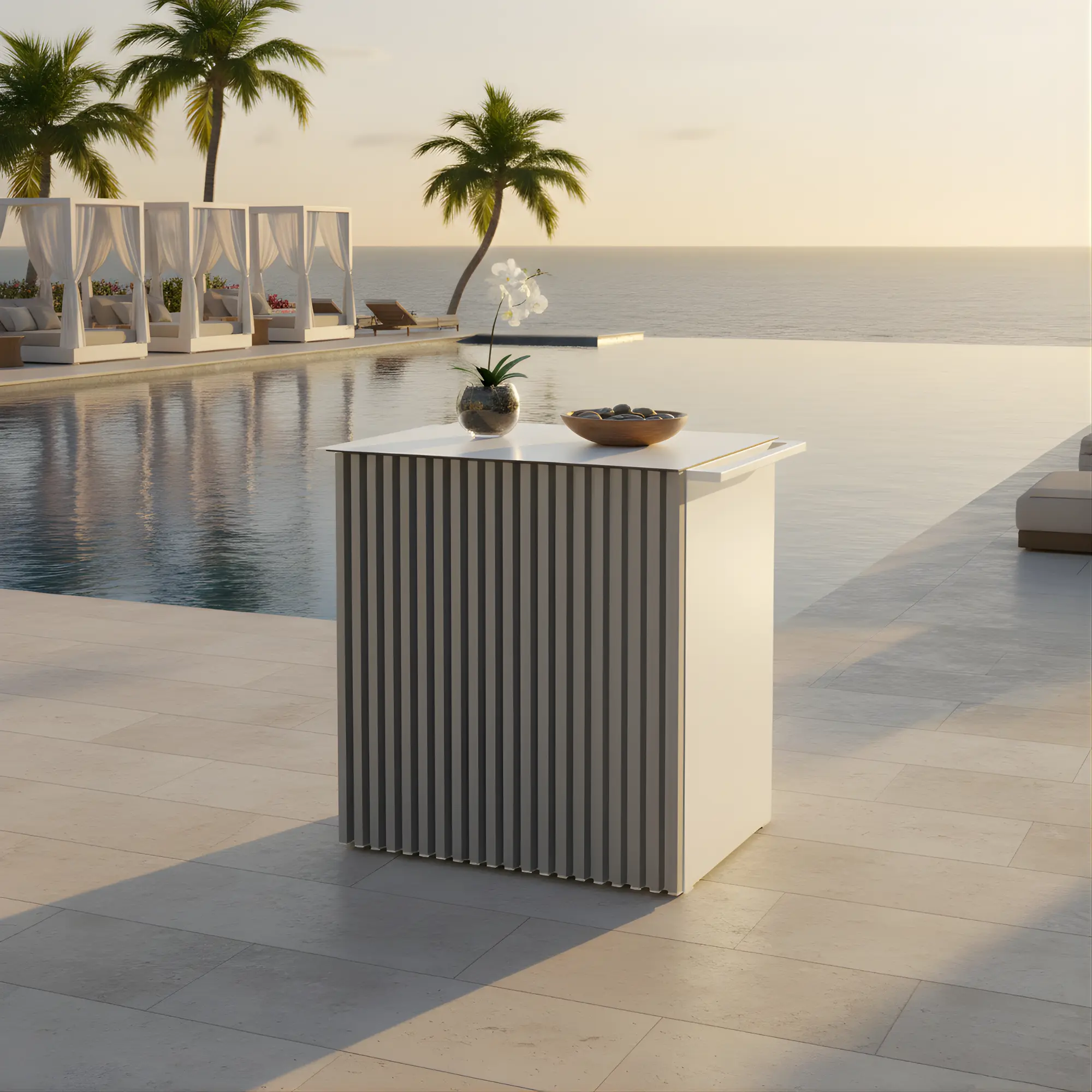 Mesa Auxiliar de Barra de Bar Dantel 85