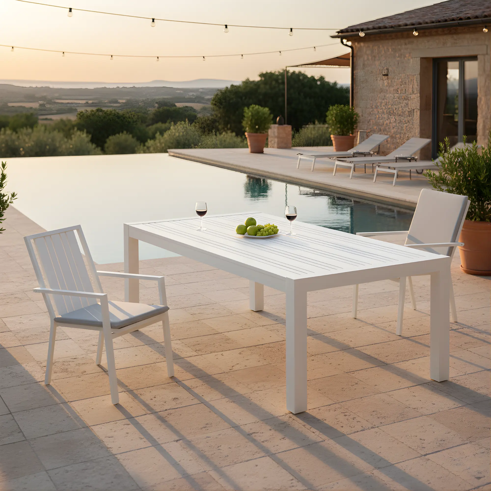 Mesa de comedor para exterior Paola 220