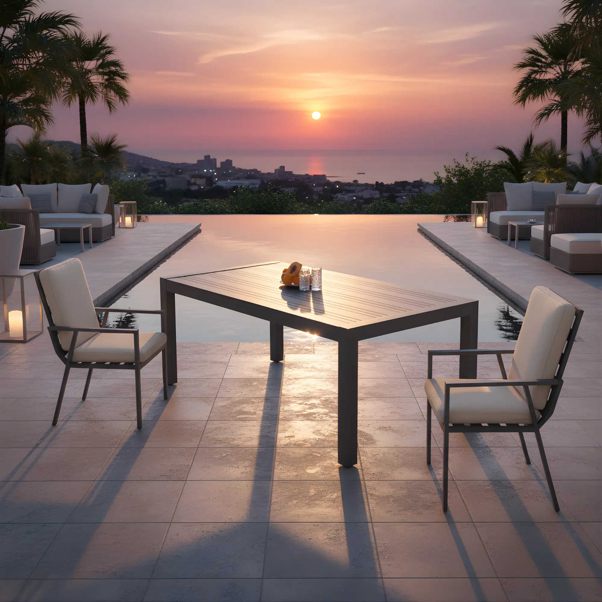 Mesa para terraza y jardín Paola 280