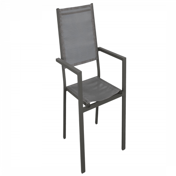 Silla de aluminio y textilene Roma