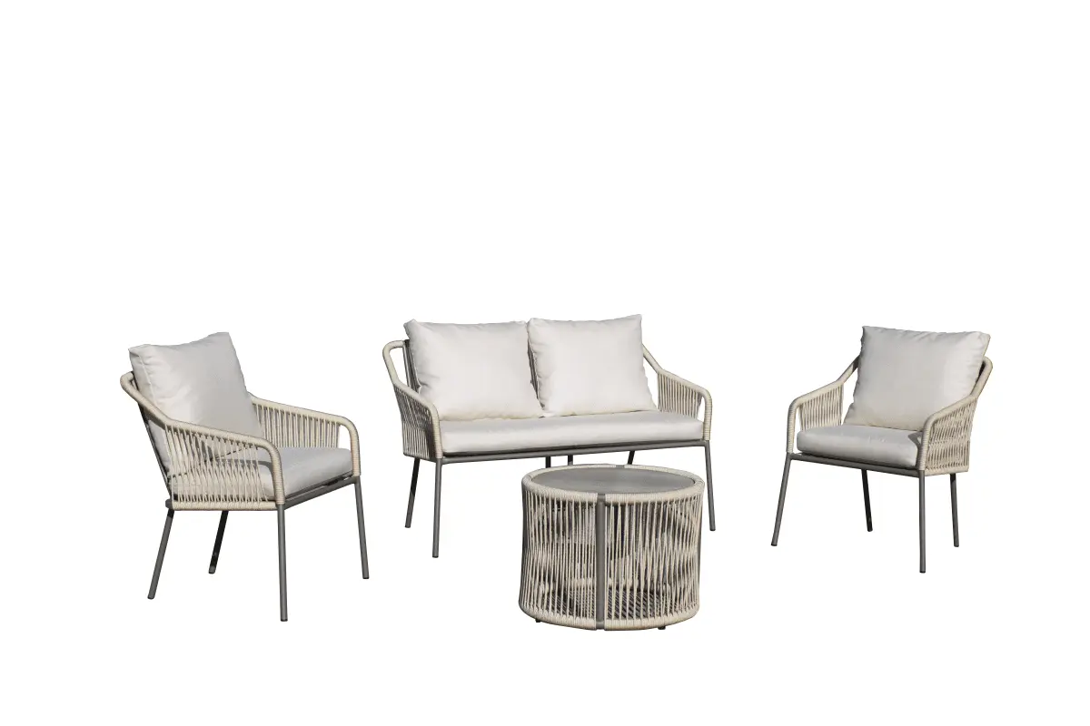 Conjunto de Muebles de Exterior 4 Piezas Jasmyn-7