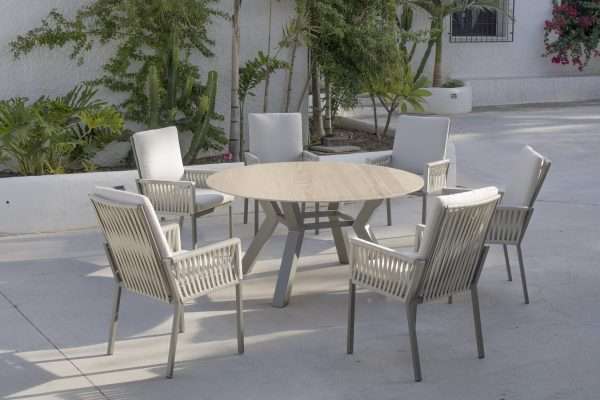 Mesa de jardín redonda Sumatra 150Ø fenólico - Imagen 2