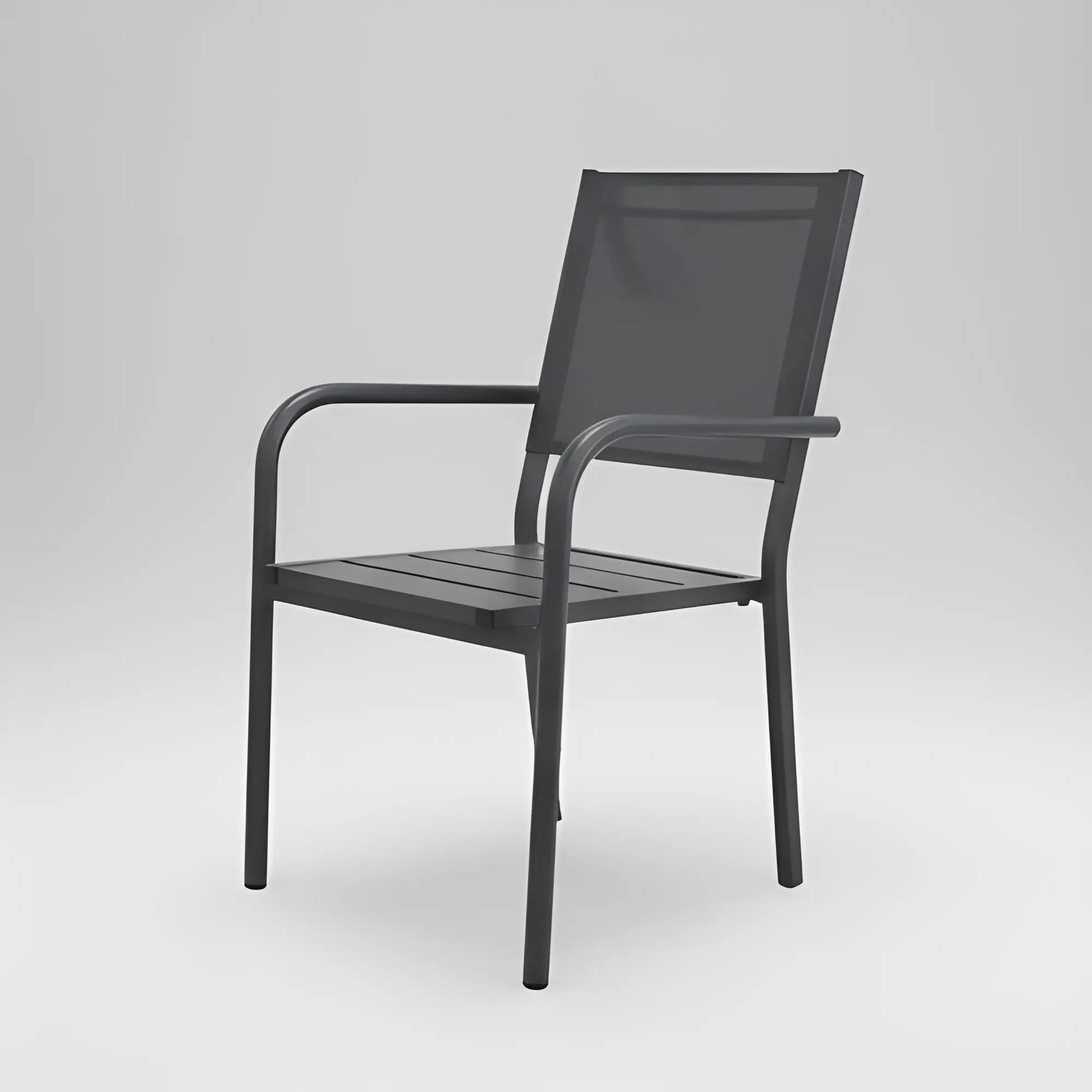 Silla de jardín de aluminio y textilene Celina