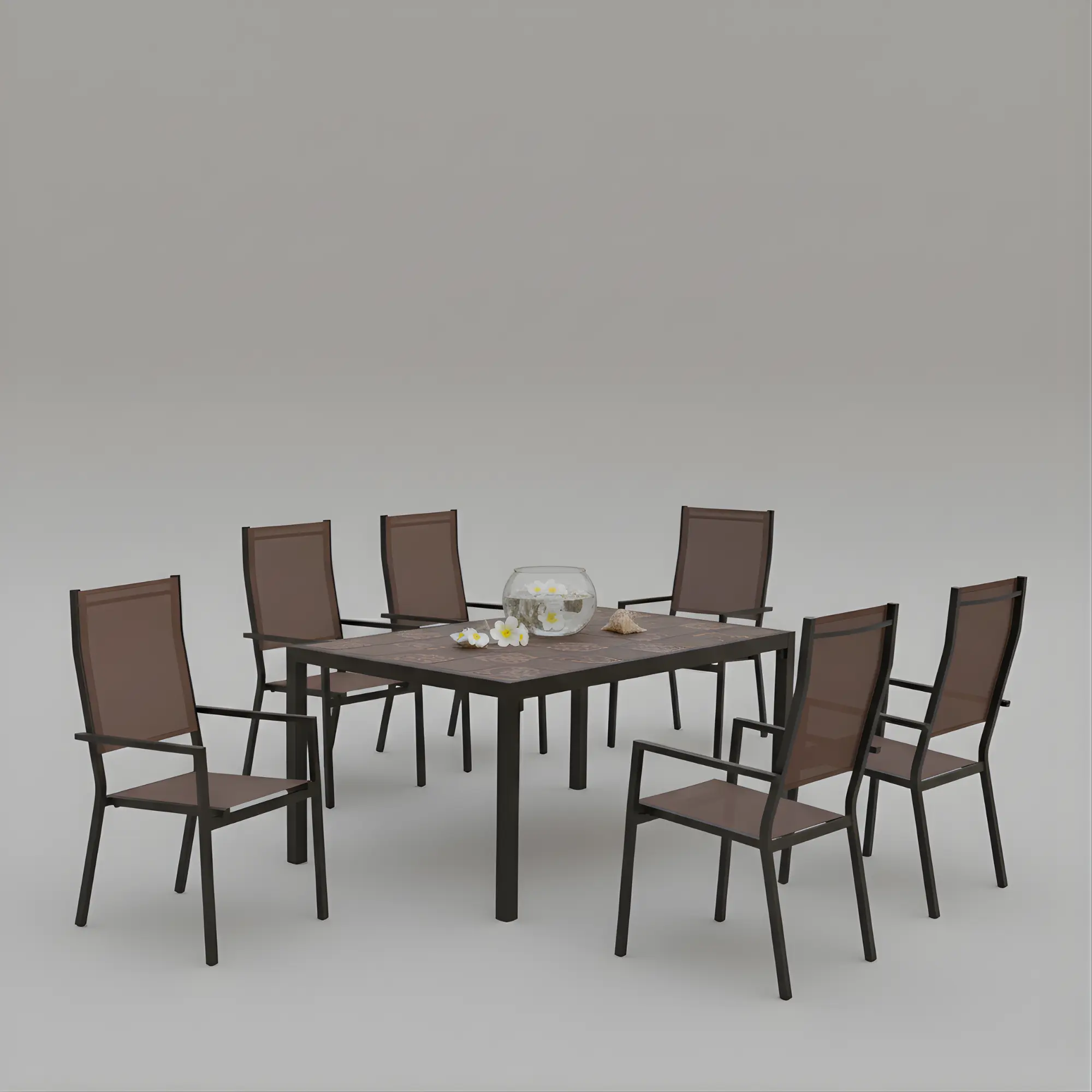 Mesa de jardín de mosaico Lomba 170