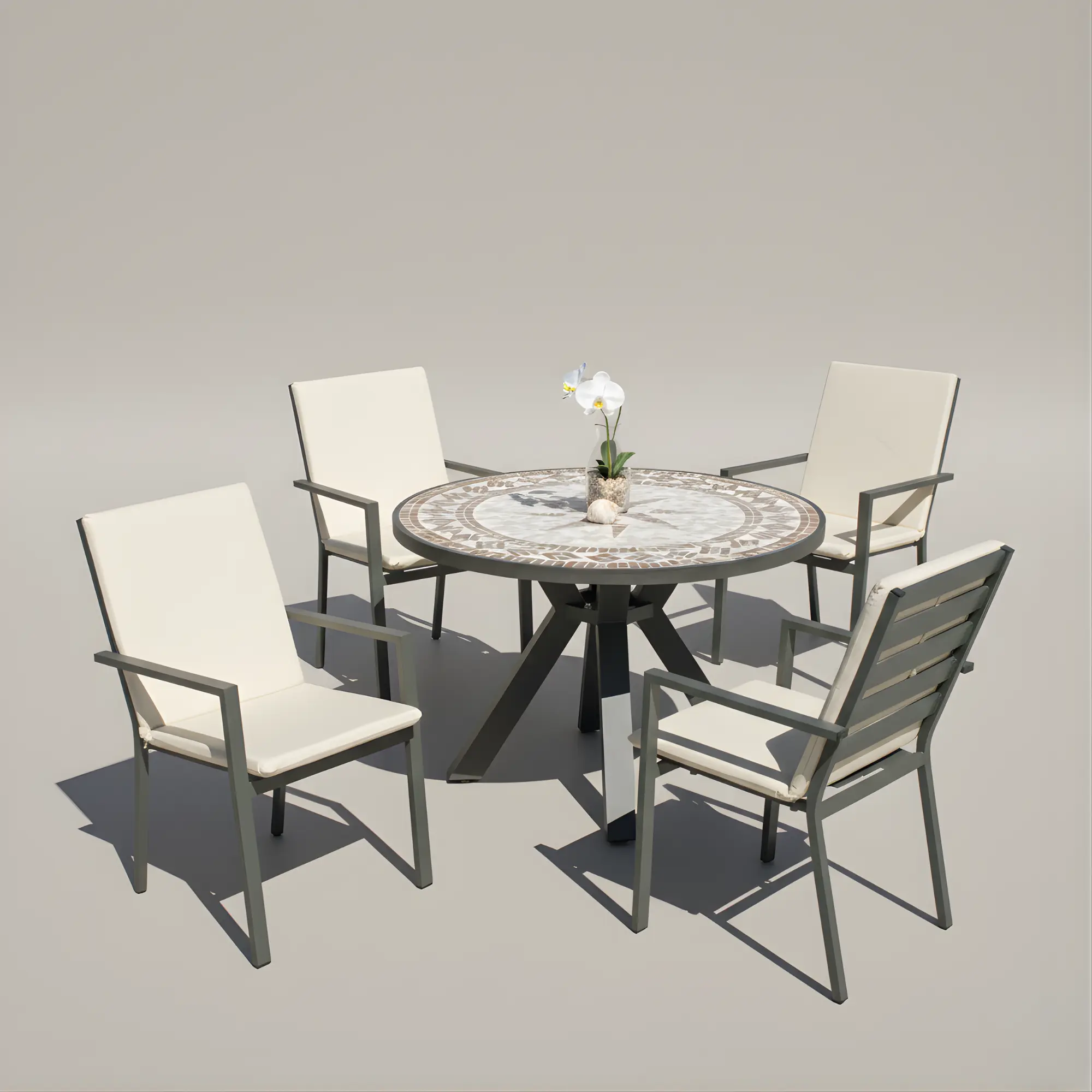 Mesa de jardín de mosaico Helen 120