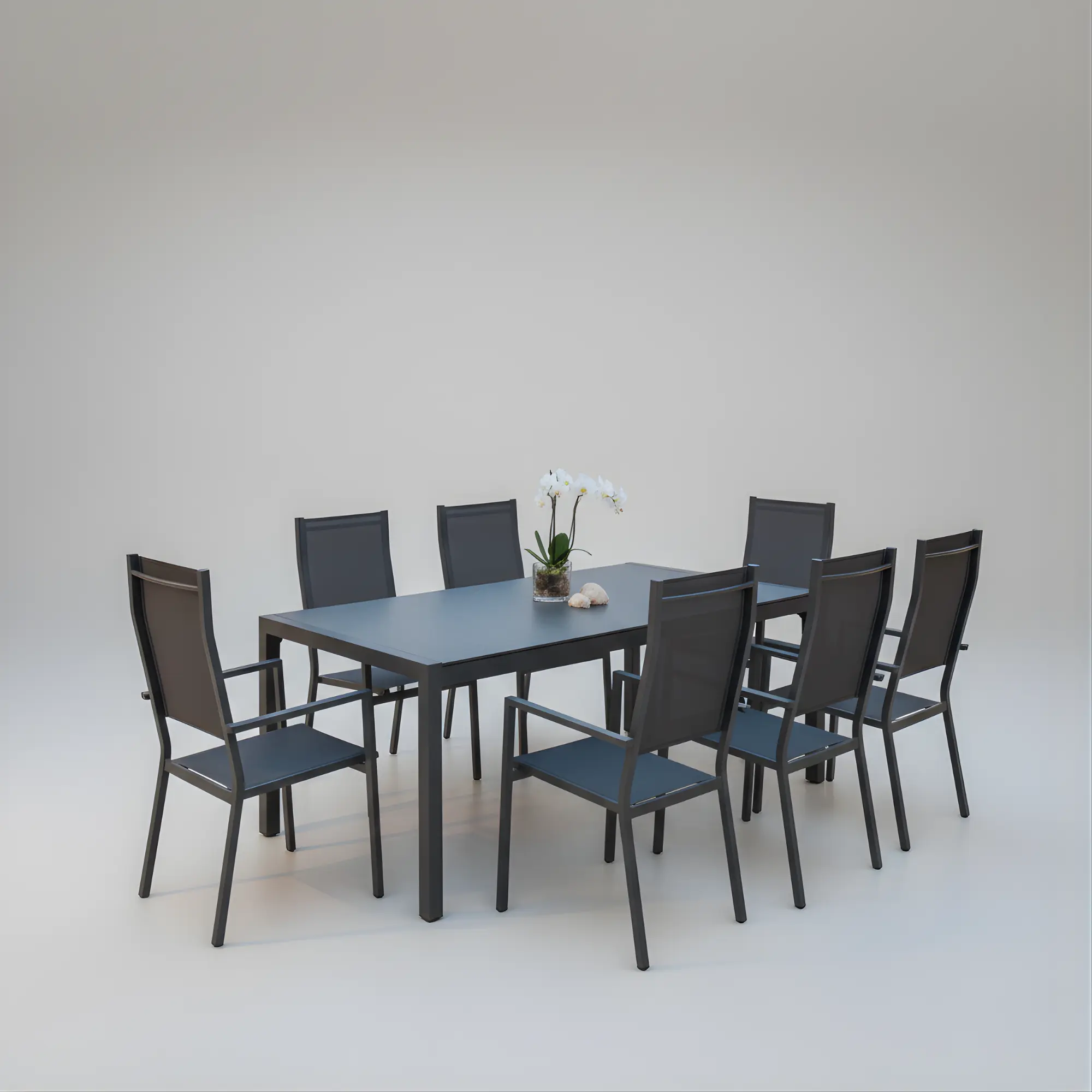 Mesa de jardín con tablero cerámico Palermo 160