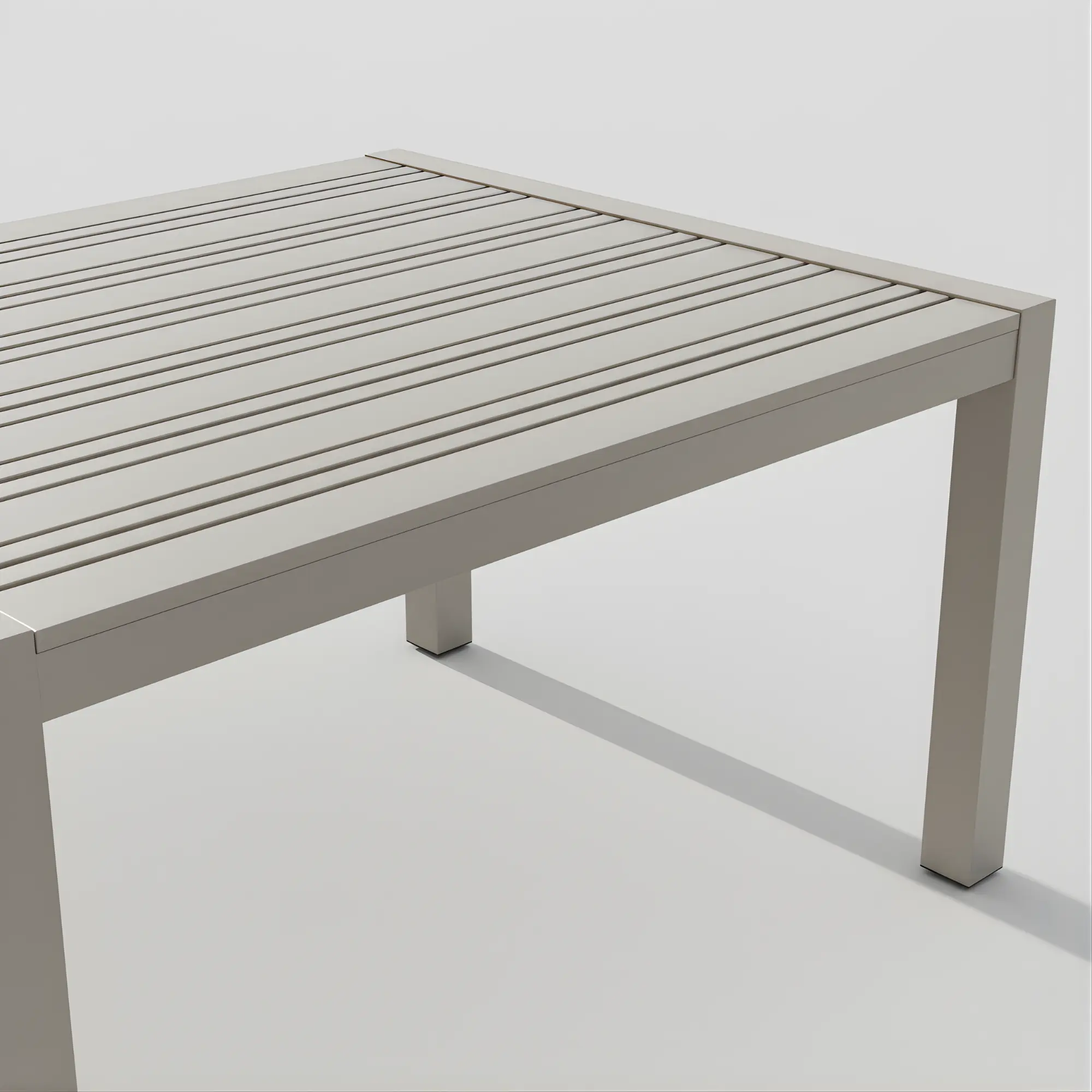 Mesa rectangular de aluminio Paola 180