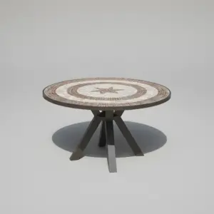 Mesa redonda mosaico de 150Ø Saracoa