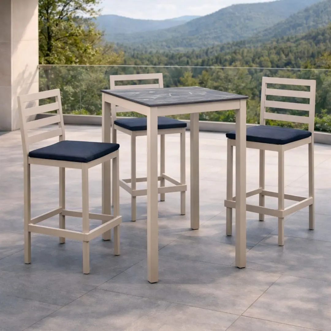 Conjunto de mesa bistro con 4 sillas MARIBOR/YAMARA