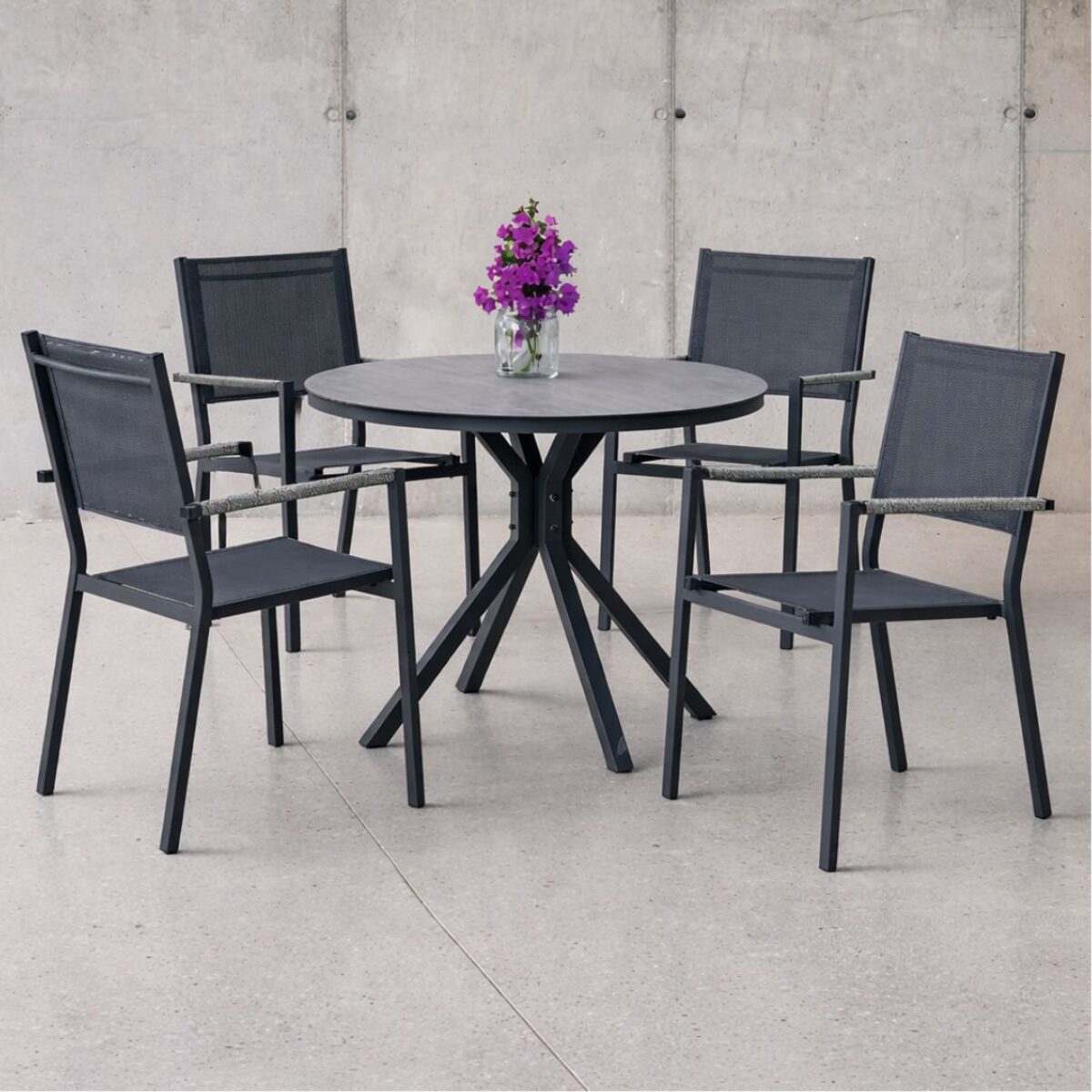 Conjunto de mesa y sillas exterior MOASIS/GIGLIO 100