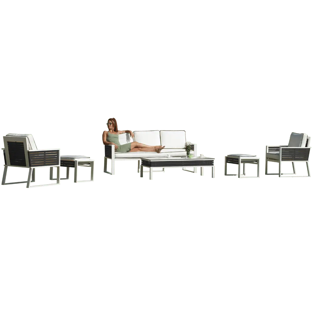 Set con Sofá de Aluminio Diva-8
