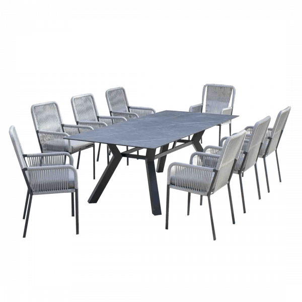 Mesa de terraza Veneto 180 con tablero fenólico