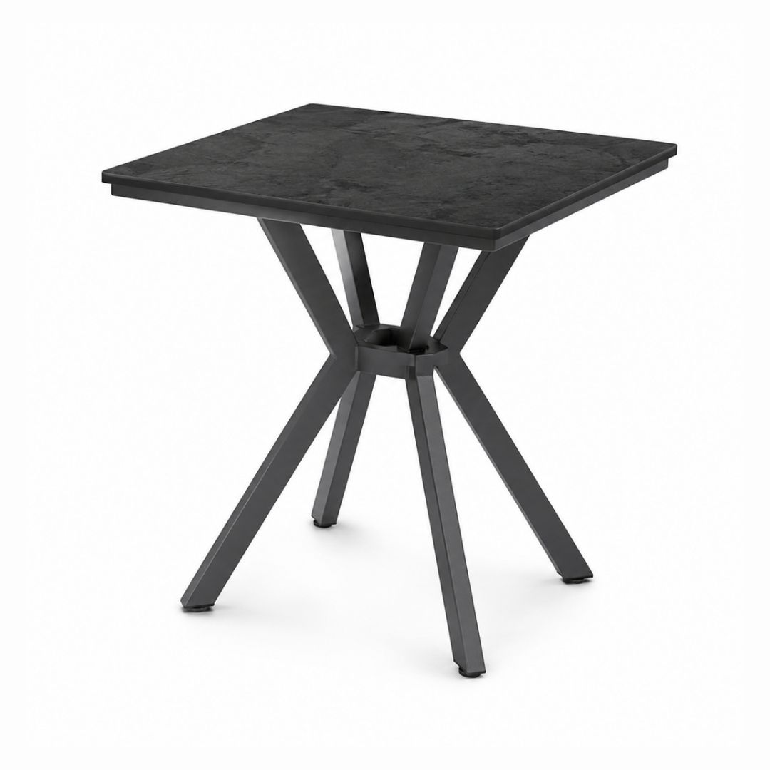 Mesa auxiliar cuadrada de aluminio DONIA 6