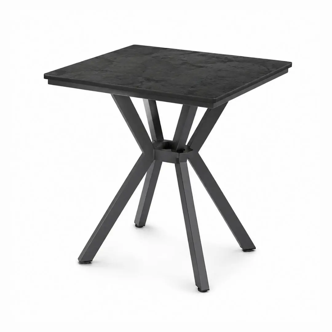 Mesa auxiliar cuadrada de aluminio DONIA 6