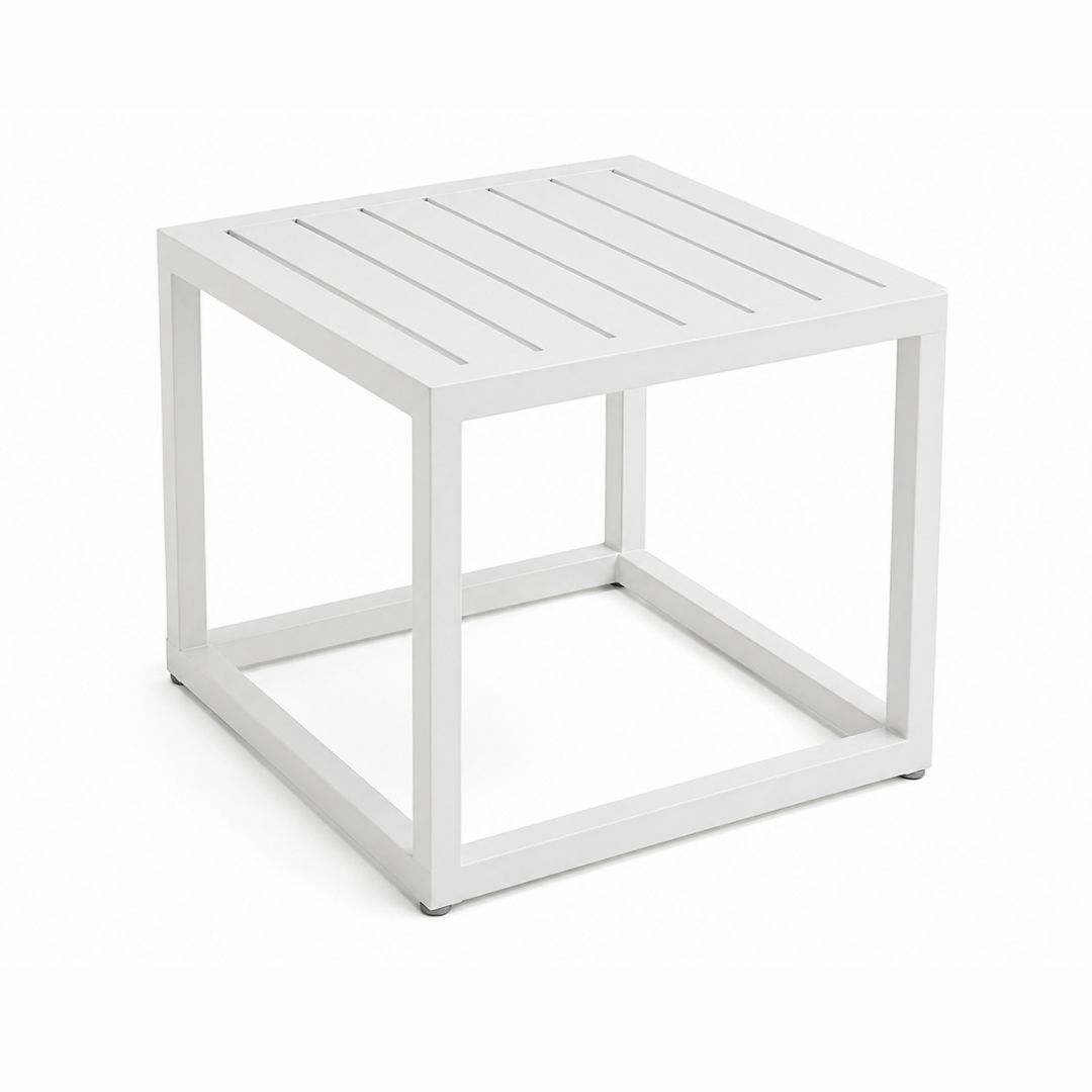 Mesa auxiliar de aluminio
