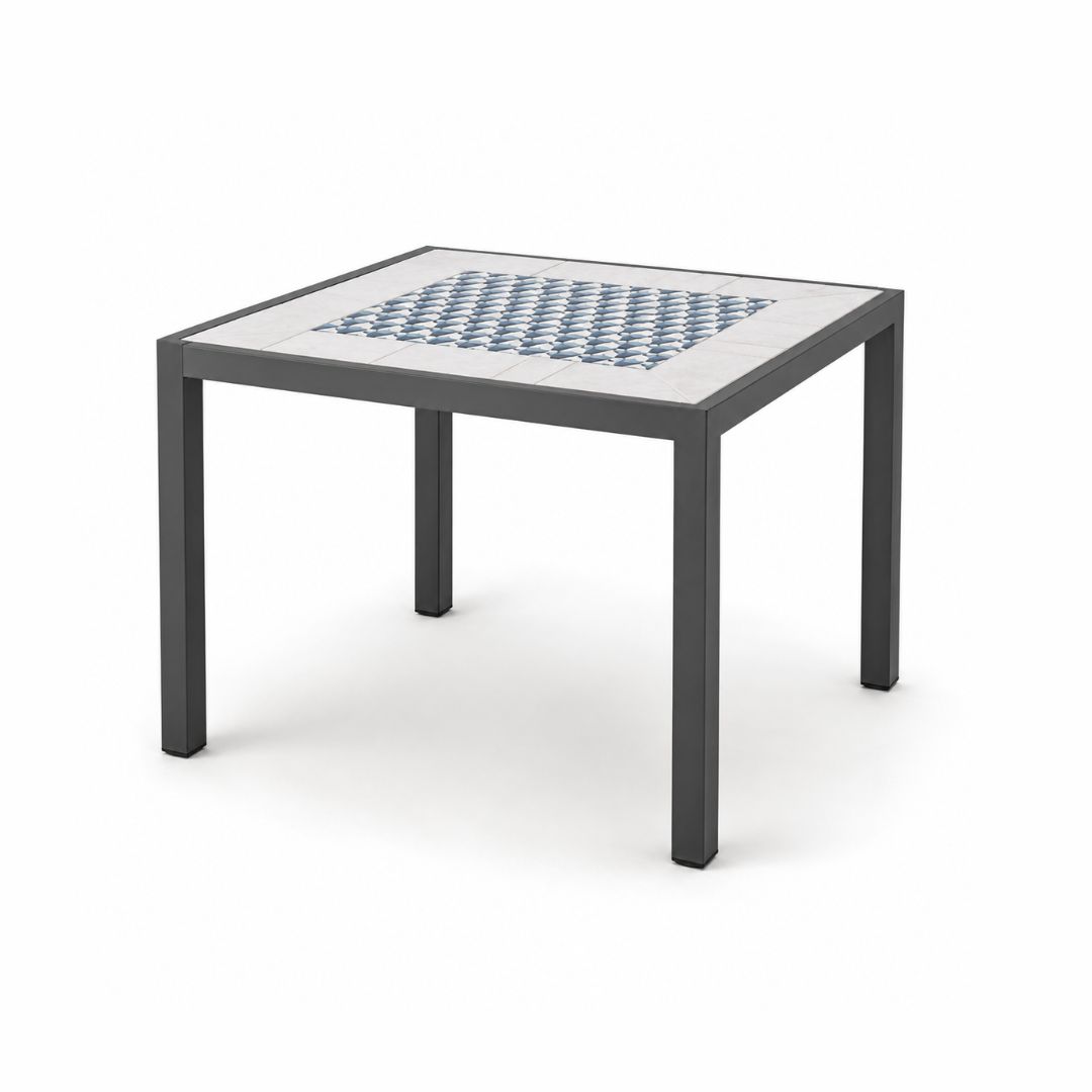 Mesa de jardín con mosaicos Góndola 90