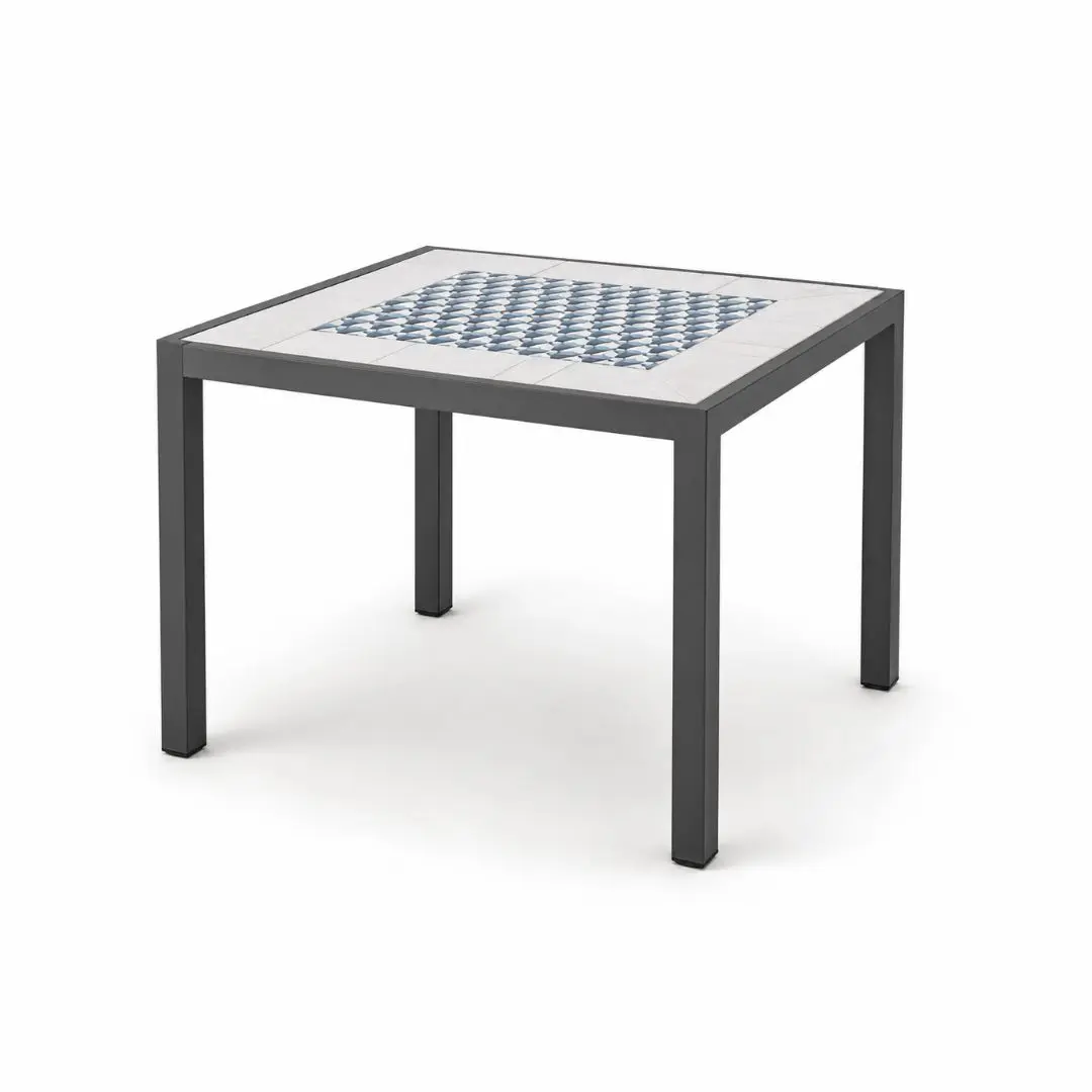 Mesa de jardín con mosaicos Góndola 90
