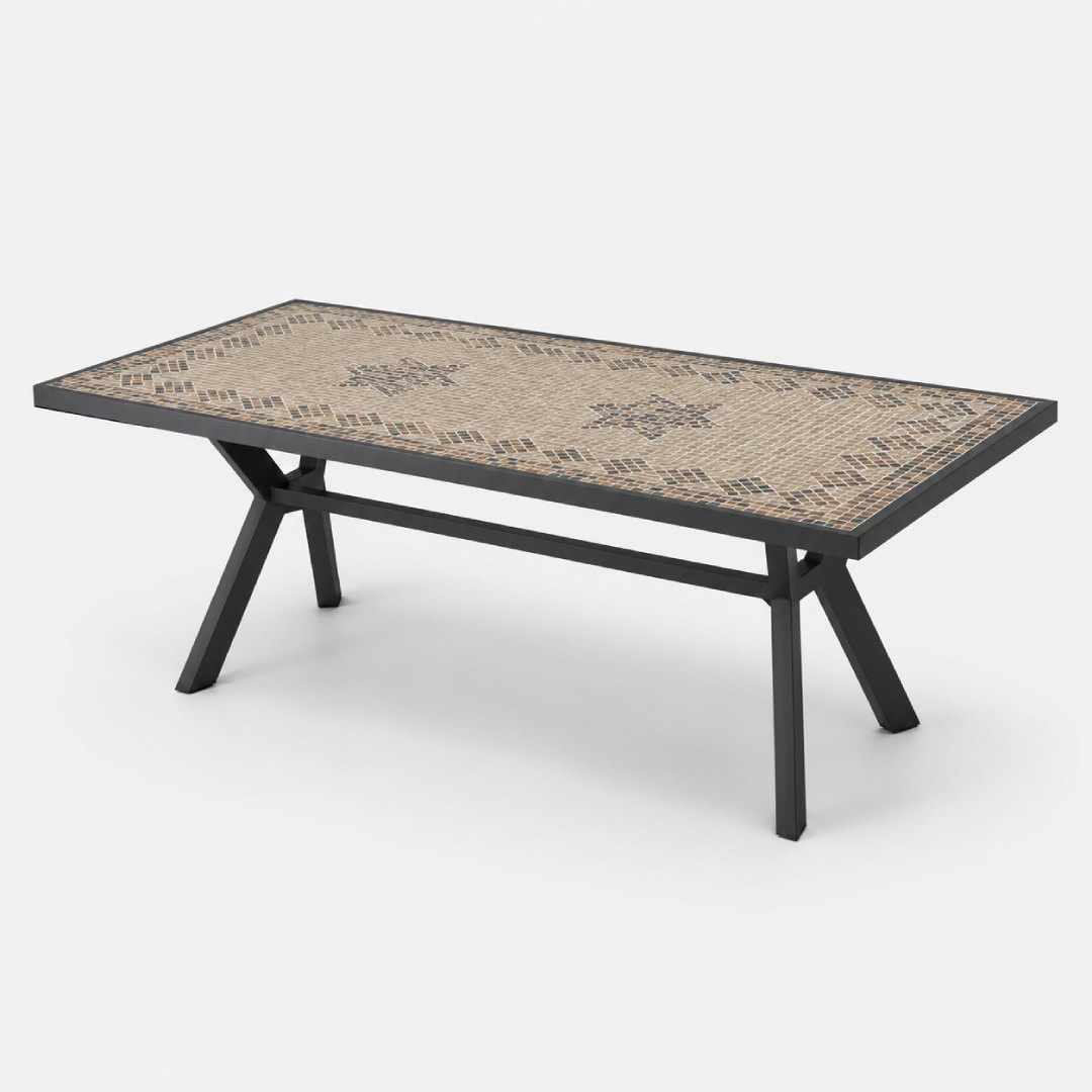 Mesa mosaico rectangular Harnau