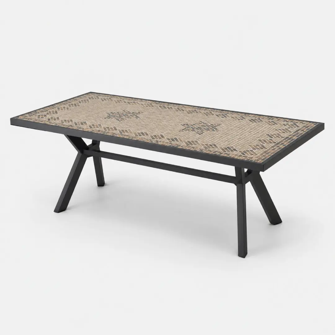 Mesa mosaico rectangular Harnau