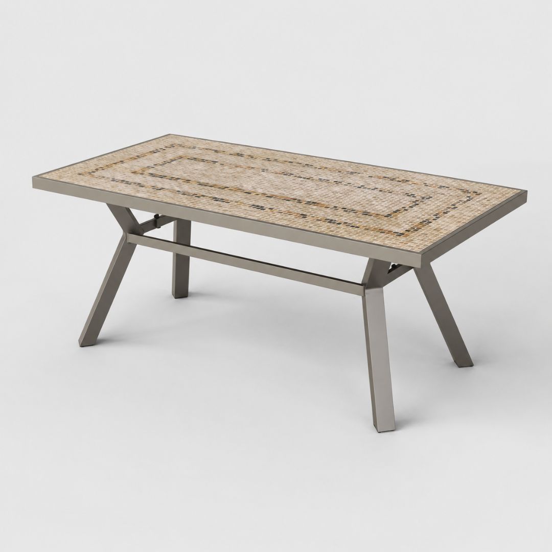 Mesa mosaico rectangular Livorno
