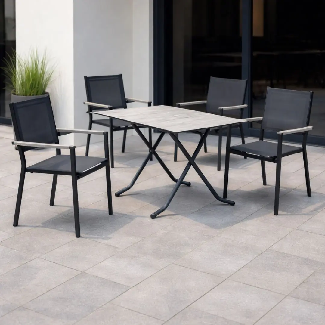 Set de mesa y sillas plegable NIOVA 80 /MOASIS