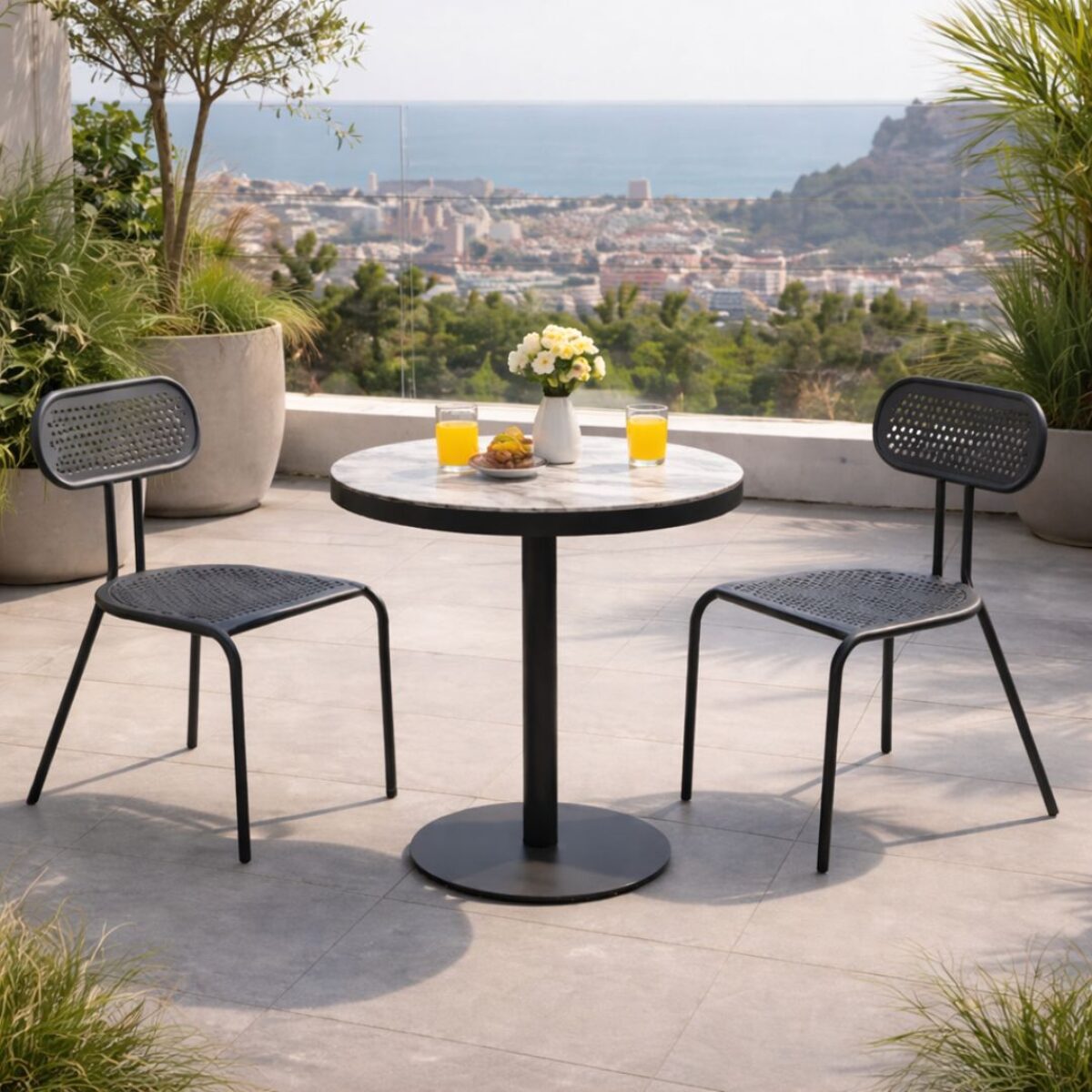 Conjunto de mesa y dos sillas SHEILA/ADELID 70