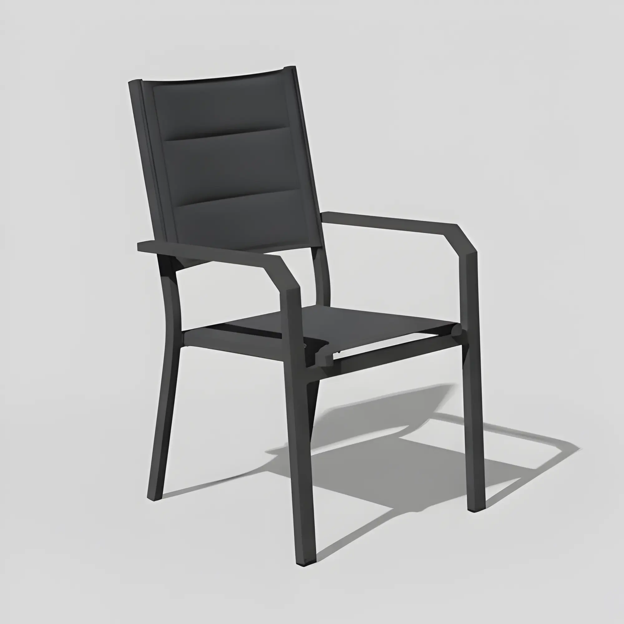 Silla de jardín de aluminio apilable Priscila 3