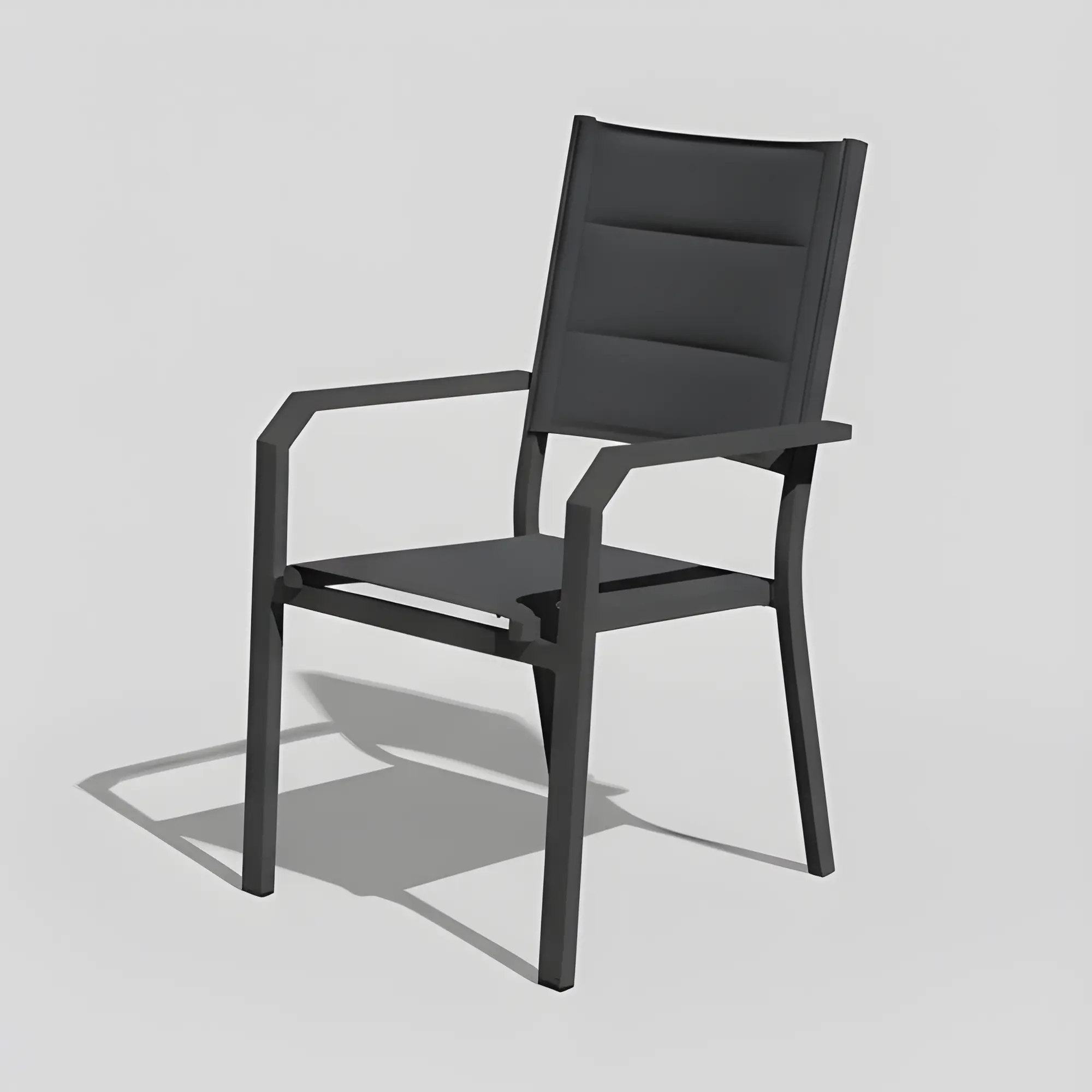 Silla de jardín de aluminio apilable Priscila 3