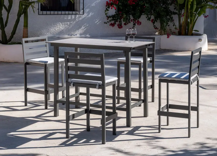 Conjunto de mesa alta y taburetes de bar Tropea HPL-130/Maribor - Imagen 2