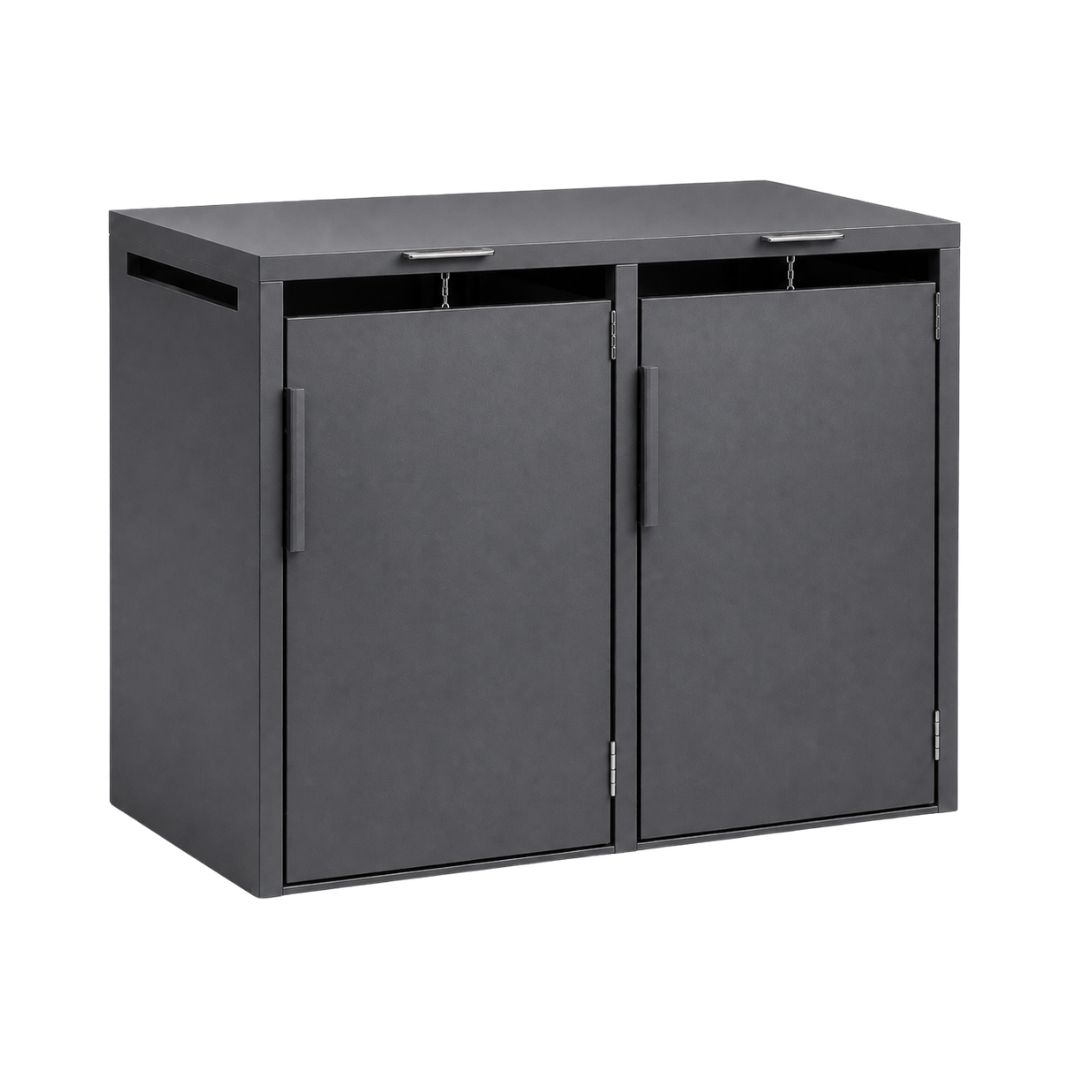 cubrecontenedores de aluminio con tapa