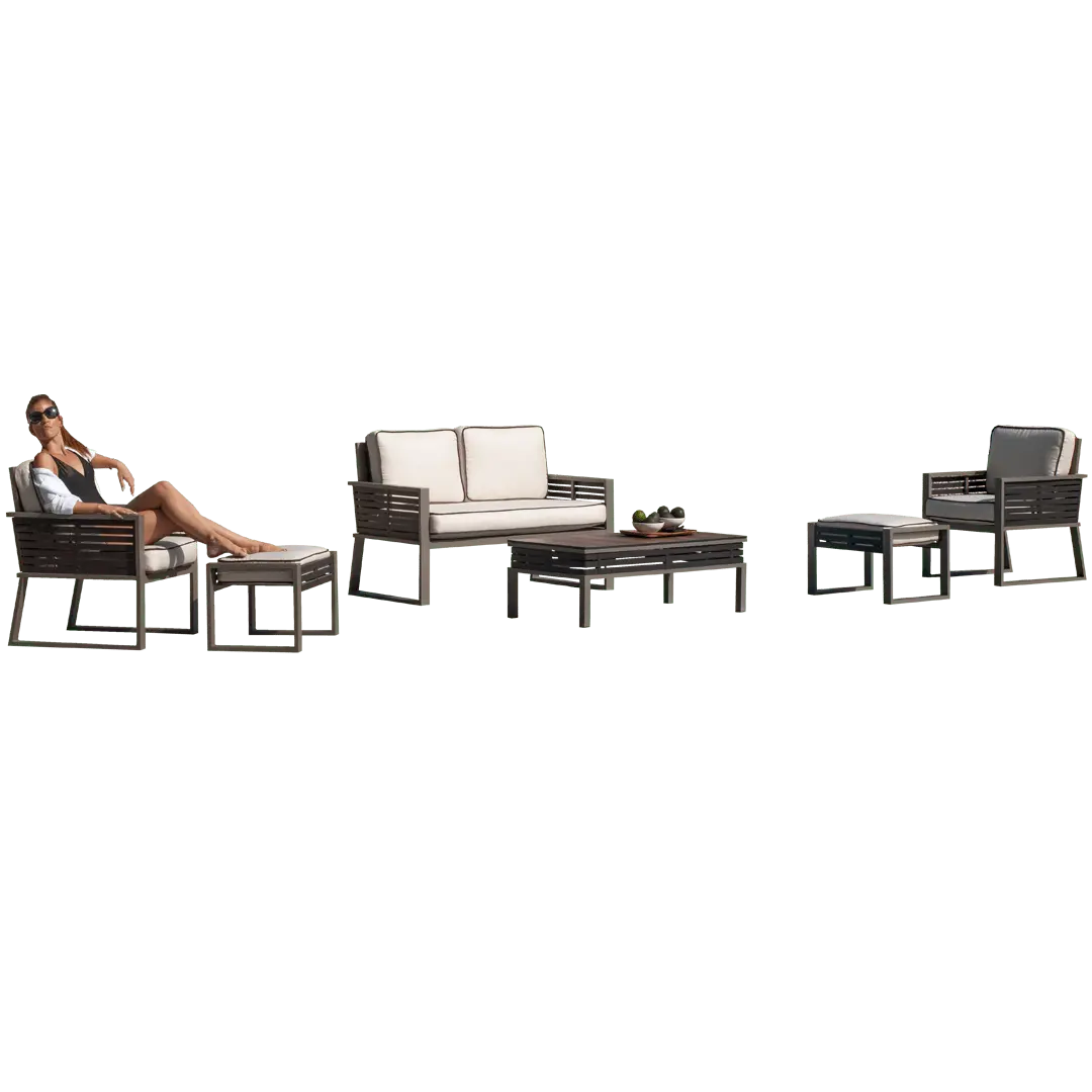 Conjunto de Sofá de Aluminio Diva-7