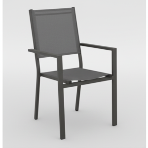 Silla de aluminio y textilene Roma