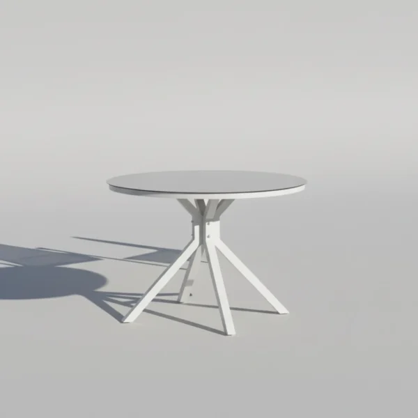 Mesa de jardín de aluminio redonda Giglio 120