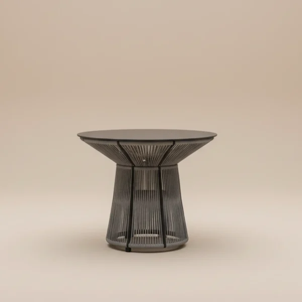 Mesa redonda de exterior de cuerda Rodhos 91