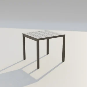 Mesa de aluminio de jardín Naloa 90x90