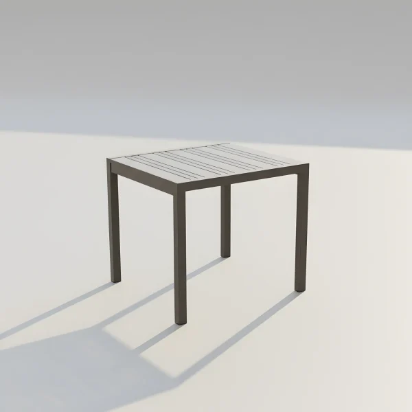 Mesa de aluminio de jardín Naloa 90x90