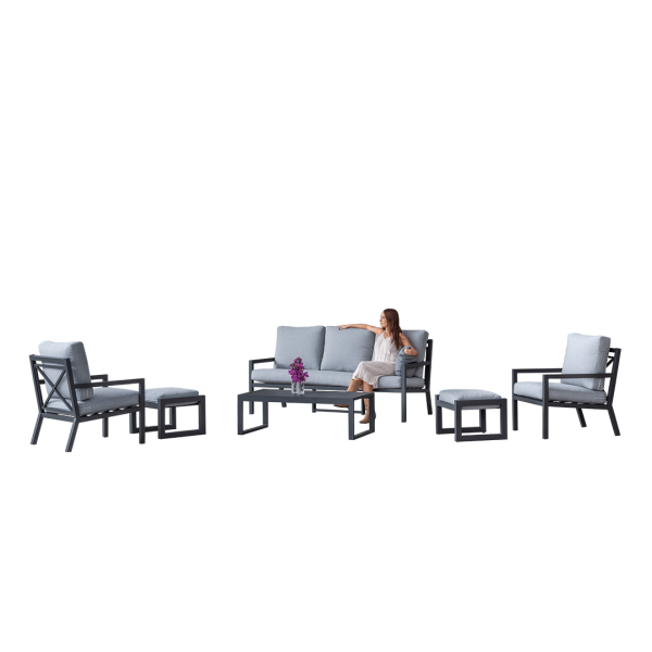 Conjunto de Sofás y Mesa Baja Dounvil