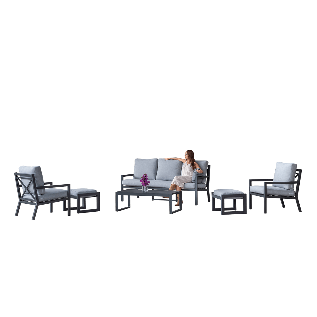 Conjunto de Sofás y Mesa Baja Dounvil