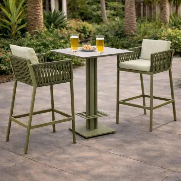 Conjunto de mesa alta y taburetes CANVAS/CATANIA