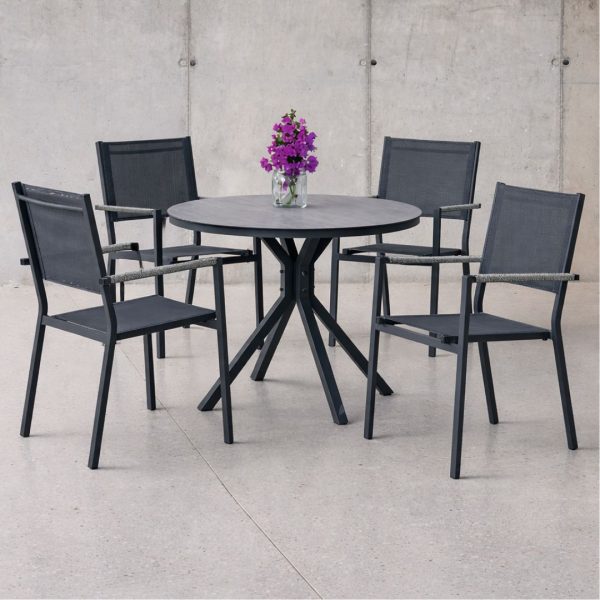 Conjunto de mesa y sillas exterior MOASIS/GIGLIO 100