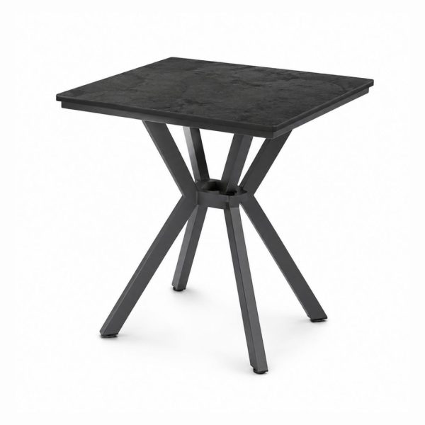 Mesa auxiliar cuadrada de aluminio DONIA 6