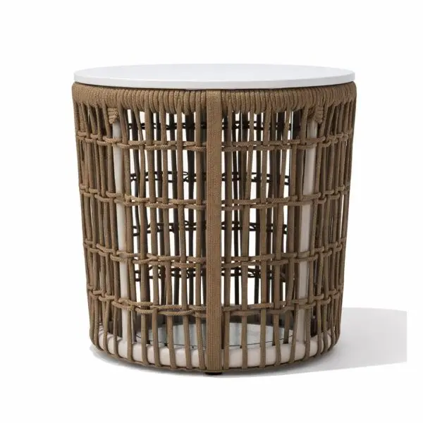 Mesa auxiliar de aluminio Hermes