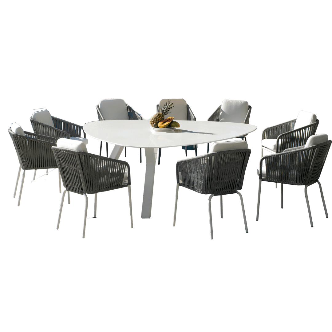 Mesa de aluminio y Krion para exterior Everest 155
