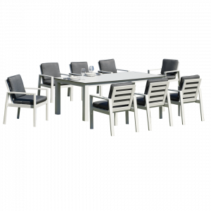 Mesa de exterior de aluminio Camelia 220 HPL