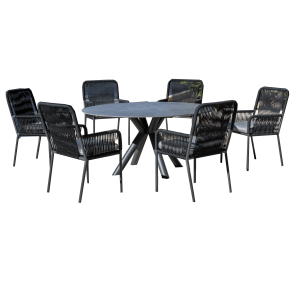 Mesa de exterior redonda Palawan 120Ø piedra