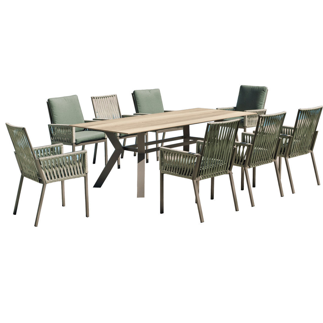 Mesa de jardín Veneto 300 con tablero fenólico