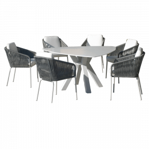 Mesa de jardín con tablero de Krion Everest 159