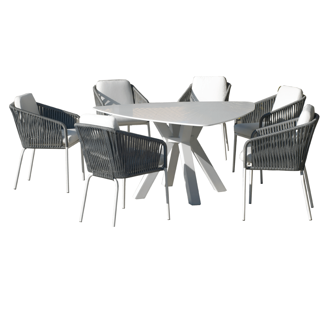 Mesa de jardín con tablero de Krion Everest 159