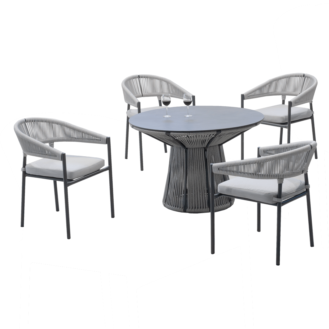 Mesa de jardín de cuerda Rodhos 120 HPL